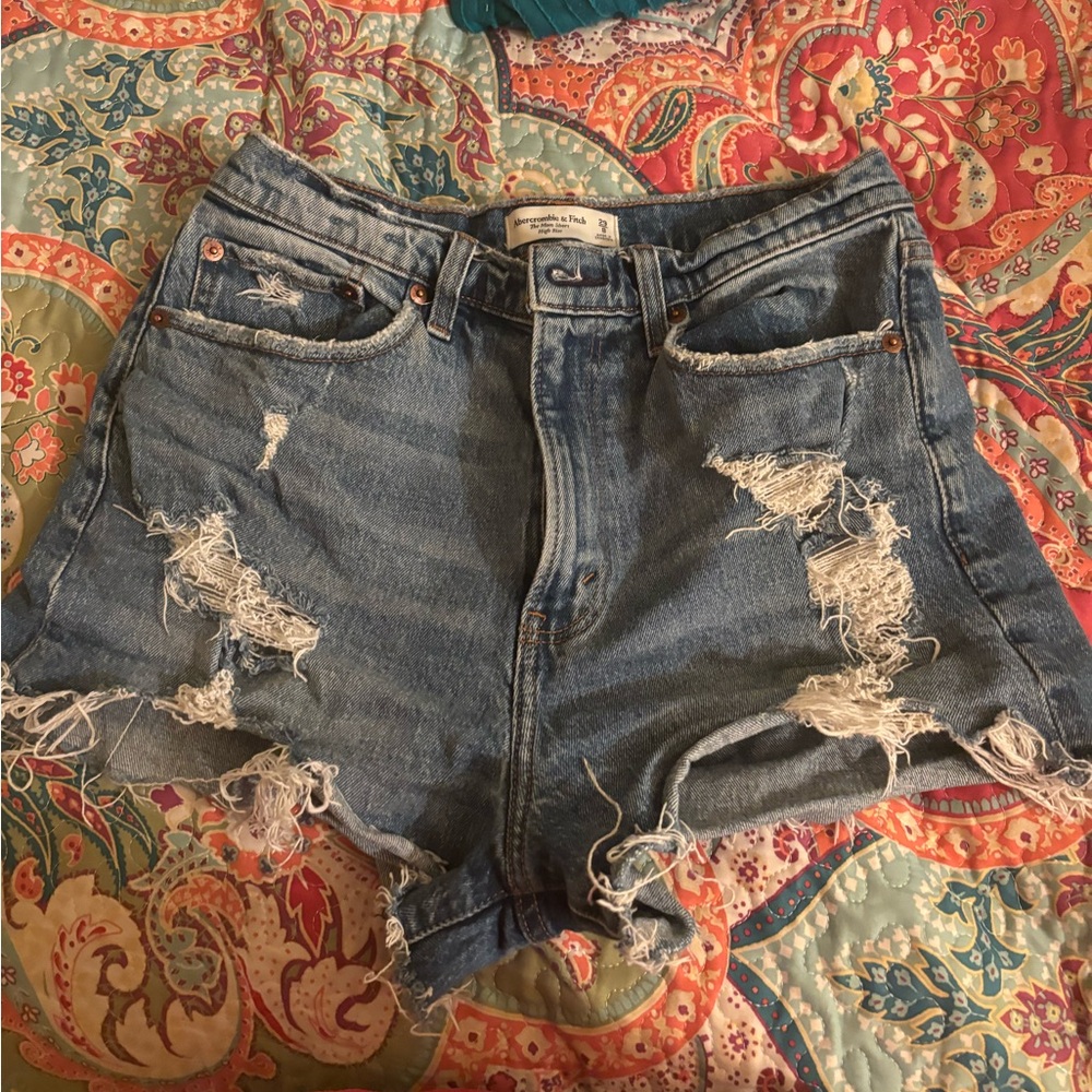 Abercrombie High Rise Mom Shorts